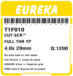 T1F010 - Cut Screw -T1F010_Label_T